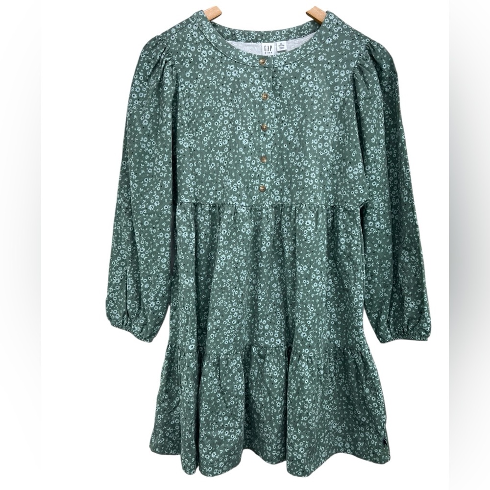 GAP Kids Casual Dress in Green Floral